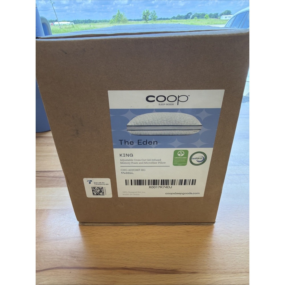 Coop Pillow The Eden King Size Gel Infused Memory Foam